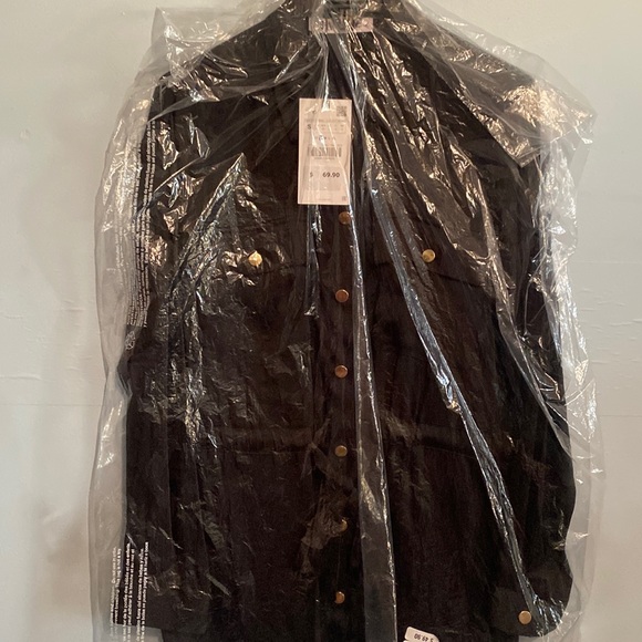 Zara wrinkle satin effects Overshirt - Picture 2 of 9